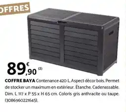 Bricorama COFFRE BAYA Contenance offre