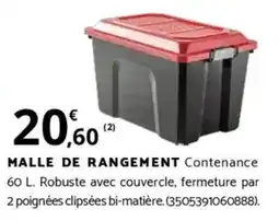 Bricorama MALLE DE RANGEMENT offre