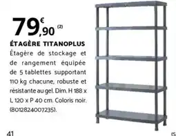 Bricorama ÉTAGÈRE TITANOPLUS offre