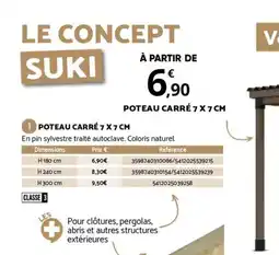 Bricorama POTEAU CARRÉ offre