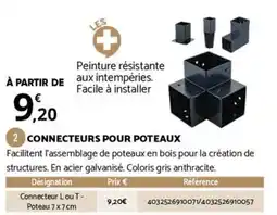 Bricorama CONNECTEURS POUR POTEAUX offre