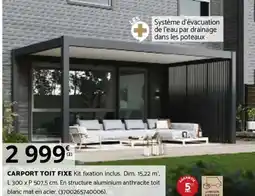 Bricorama CARPORT TOIT FIXE offre