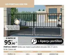 Bricorama PORTAIL DROIT offre