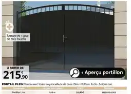 Bricorama PORTAIL PLEIN offre