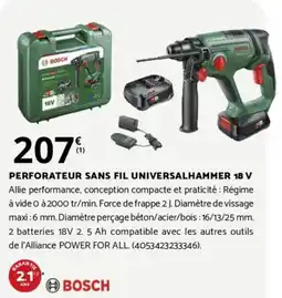 Bricorama PERFORATEUR SANS FIL UNIVERSALHAMMER 18 V offre