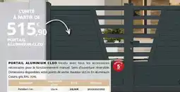Bricorama PORTAIL ALUMINIUM CLEO offre