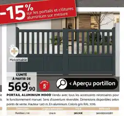 Bricorama PORTAIL ALUMINIUM MOOD offre