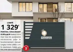 Bricorama PORTAIL COULISSANT CLEO offre