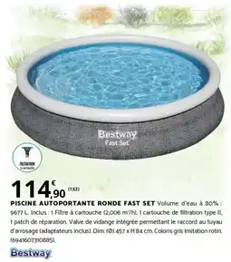 Bricorama PISCINE AUTOPORTANTE RONDE FAST SET offre