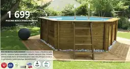 Bricorama PISCINE BOIS 6 PANS MANGUE offre