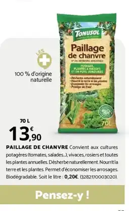 Bricorama PAILLAGE DE CHANVRE offre