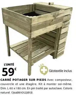 Bricorama CARRÉ POTAGER SUR PIEDS offre