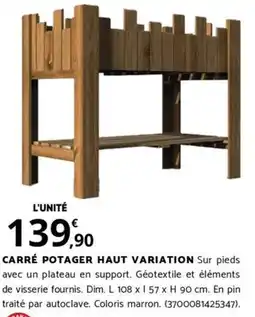 Bricorama CARRÉ POTAGER HAUT VARIATION offre