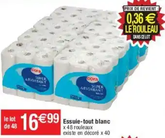 Essuie-tout blanc