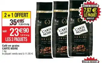 Migros Café en grains CARTE NOIRE offre