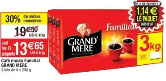 Migros Café moulu familial GRAND MERE offre