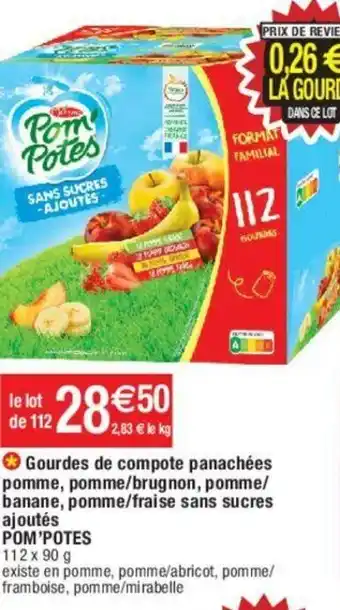 Migros Gourdes de compote panachées pomme offre