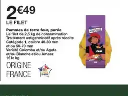 Monop' Pommes de terre four, purée offre