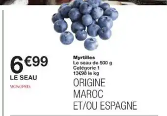 Monop' Myrtilles offre