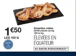 Monop' Crevettes cuites offre