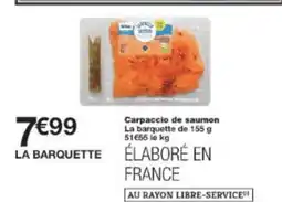 Monop' Carpaccio de saumon offre