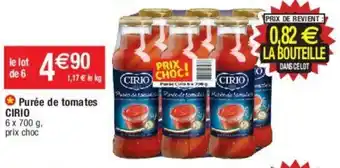 Purée de tomates CIRIO