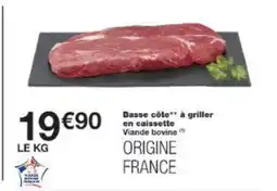 Monop' Basse côte à griller en caissette offre