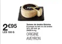 Monop' Tomme de brebis offre