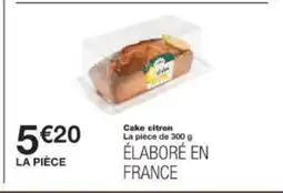 Monop' Cake citron offre