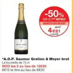 Monop' A.O.P. Saumur Gratien & Meyer brut offre