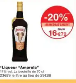 Monop' AMARULA Liqueur offre