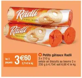 Migros Petits gâteaux radli offre