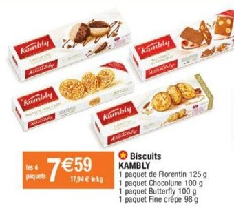 Migros Biscuits KAMBLY offre