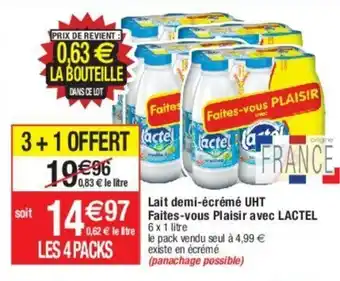 Migros Lait demi-écrémé UHT offre