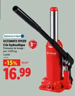 Lidl ULTIMATE SPEED Cric hydraulique offre