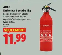 Lidl ANAF Extincteur à poudre 1 kg offre
