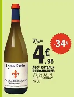 E.Leclerc AOC COTEAUX BOURGUIGNONS offre