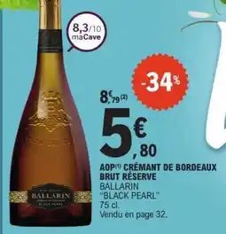 E.Leclerc BALLARIN BLACK PEARL offre