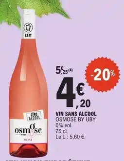 E.Leclerc VIN SANS ALCOOL OSMOSE BY UBY offre