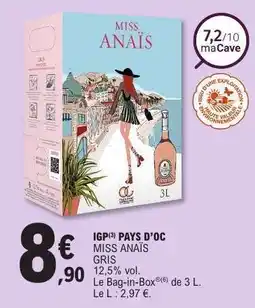 E.Leclerc MISS ANAÏS offre