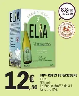 E.Leclerc IGP COTES DE GASCOGNE elia offre