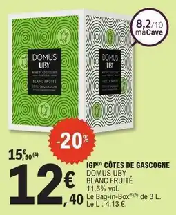 E.Leclerc DOMUS UBY BLANC FRUITÉ offre