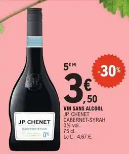 E.Leclerc JP. CHENET CABERNET-SYRAH offre