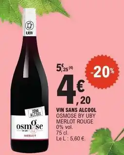 E.Leclerc OSMOSE BY UBY MERLOT ROUGE offre