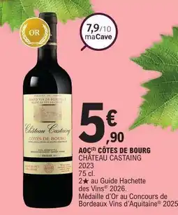 E.Leclerc AOC CÔTES DE BOURG CHÂTEAU CASTAING offre