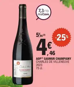 E.Leclerc AOP SAUMUR CHAMPIGNY offre
