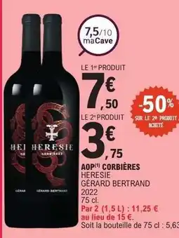 E.Leclerc HERESIE GÉRARD BERTRAND 2022 offre