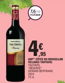 E.Leclerc AOP CÔTES DU ROUSSILLON VILLAGES TAUTAVEL offre