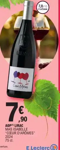 E.Leclerc AOP LIRAC MAS ISABELLE “COEUR D’ARÔMES” offre