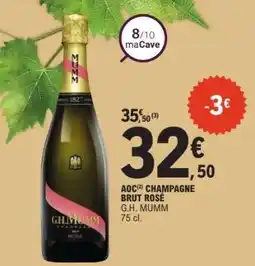 E.Leclerc G.H. MUMM AOC CHAMPAGNE BRUT ROSÉ offre